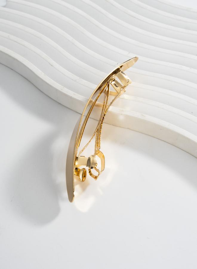 تايك تو مشبك شعر ذهبي على شكل هلال للنساء - Image 4